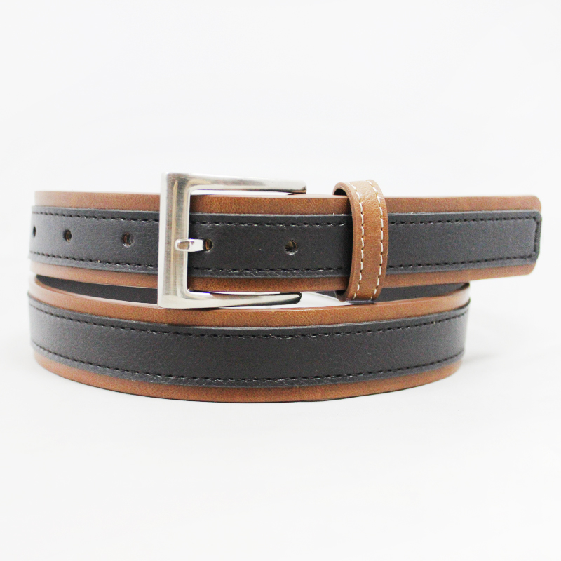 Fake leather dress belts for men 30-15071