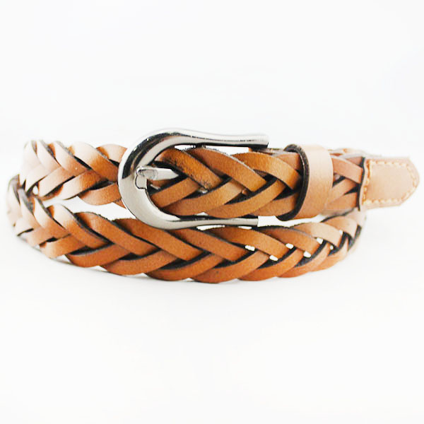 Ladies Braided Woven Leather Belt 20-11203