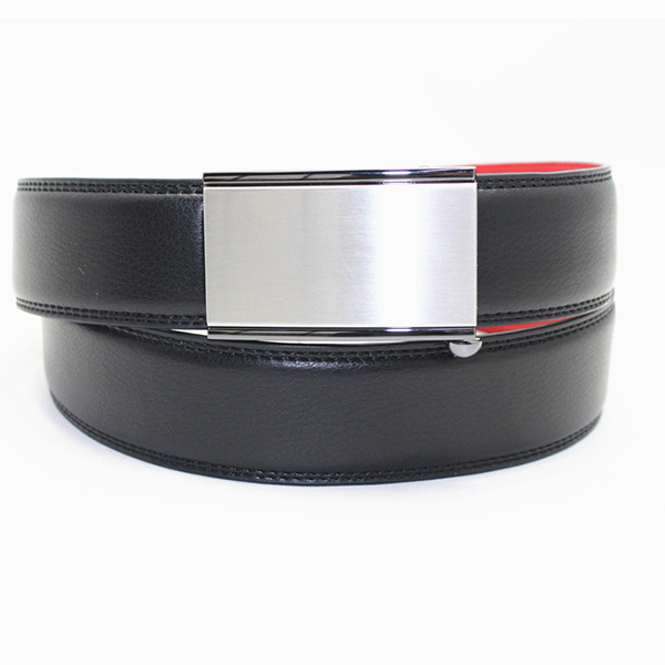Formal leather belts for men with automatic buckle 35-19483