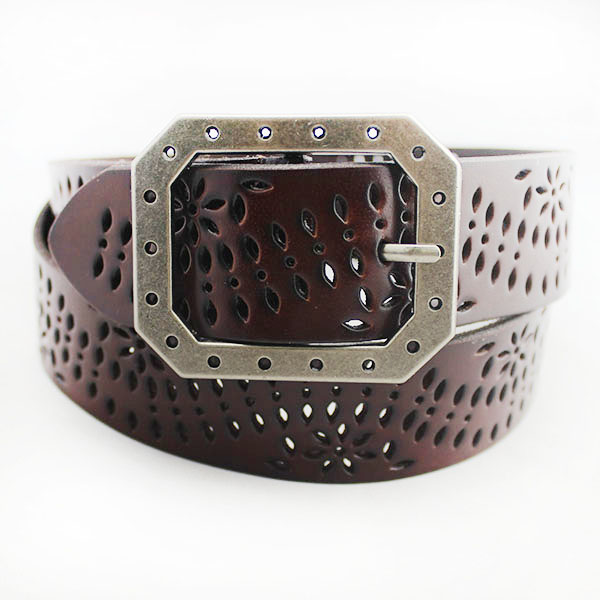 Genuine Leather Perforated Belt 40-13175