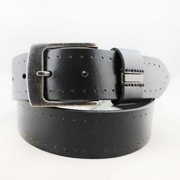 100% good quality black leather belt 40-13305