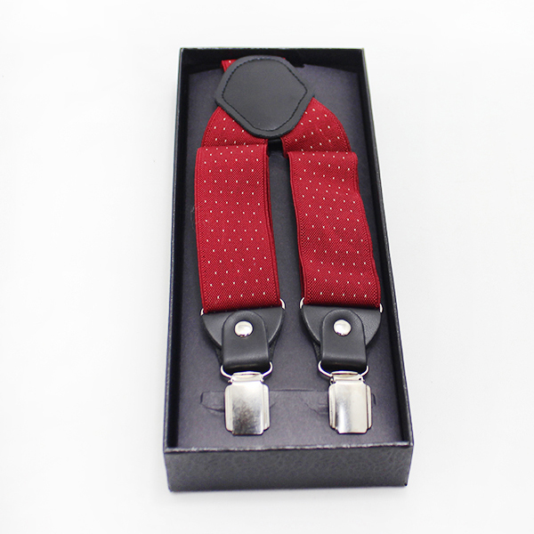 New Arrival Wedding Wear Match Jujube red Dot Braces Suspender KRS35-19354