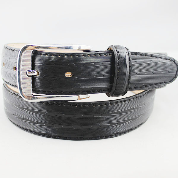 Mens split leather embossed belts for jeans 35-13158