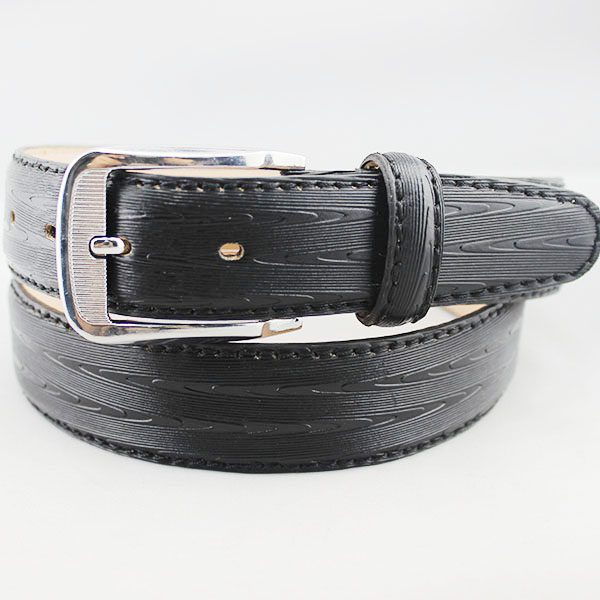 Mens split leather embossed belts for jeans 35-13165