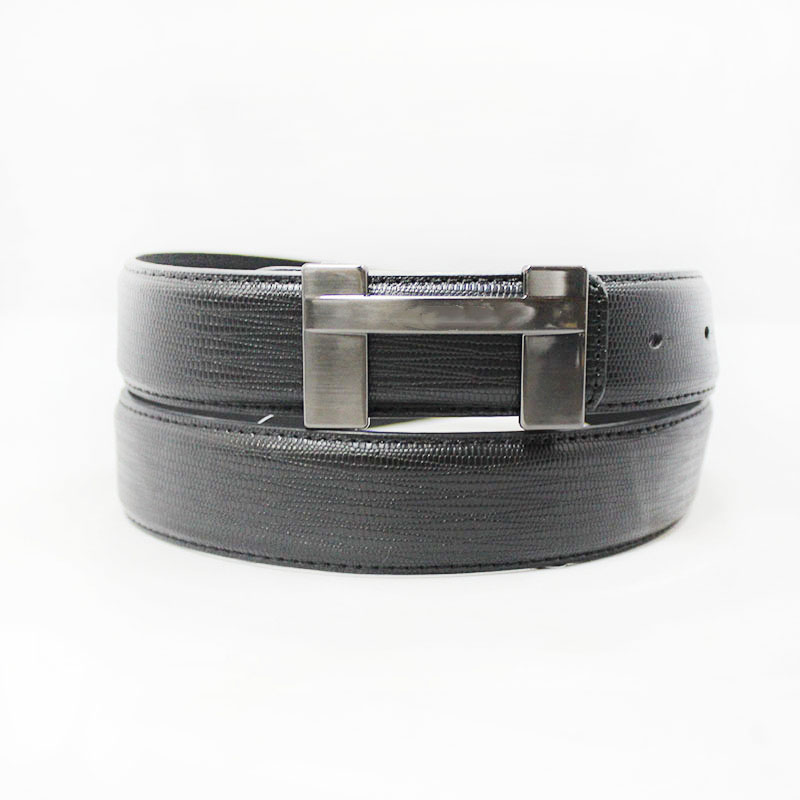 Mens split leather embossed belts for jeans 35-15133