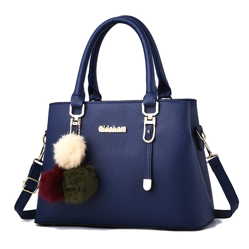Simple Large Portable PU Leather Shoulder CrossBody Bag Female ladies Tote handbag K-0557