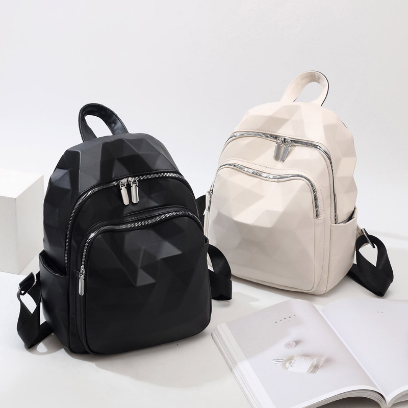 2021 Travel Backpack PU Leather Fashion korean lightweight girls back pack school backpack K-0533